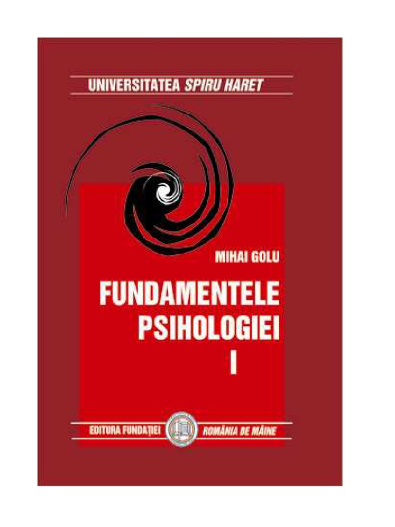 fundamentele psihologiei mihai anitei